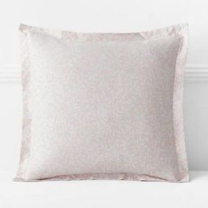 The Company Store Legends Hotel Stencil Leaf Botanical Sateen Pillow Sham-Euro
